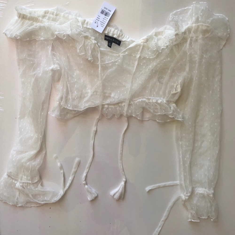 White see through top